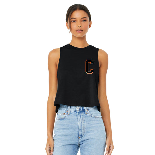 Varsity C Collection - Womens Racerback Cropped Tank