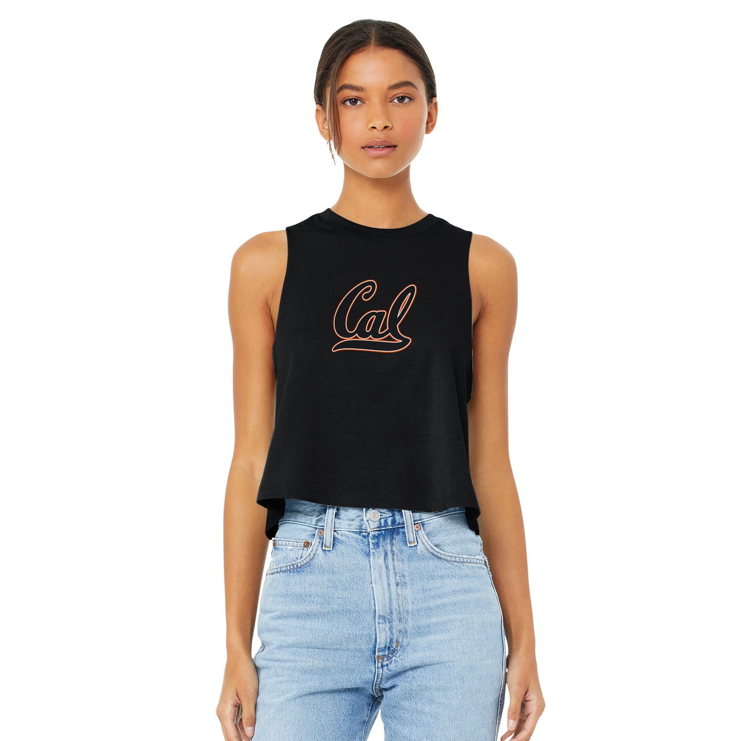 Cal Collection - Womens Racerback Cropped Tank